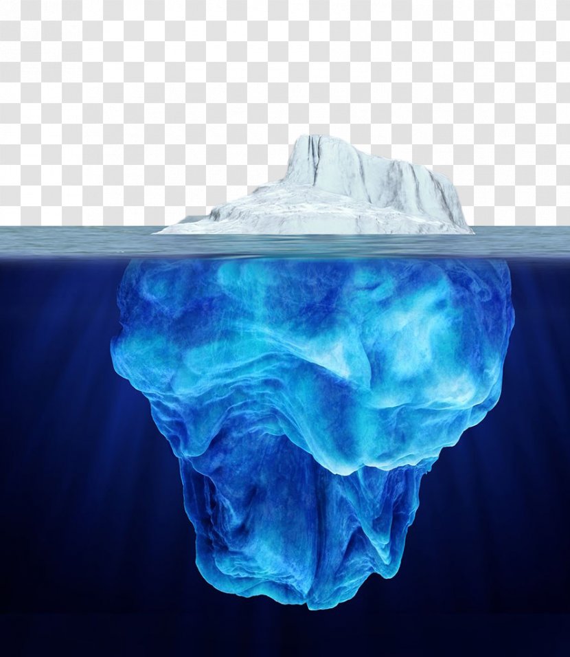 Iceberg Theory Search Engine Optimization Water - Ocean - Blue Hand Painted Underwater Transparent PNG