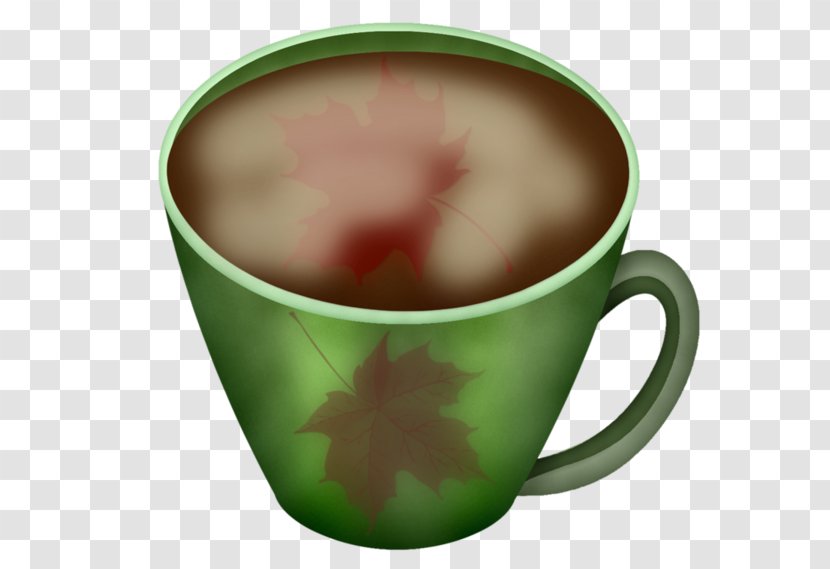 Coffee Cup Tea ForgetMeNot - Tableware - Painted Green Transparent PNG