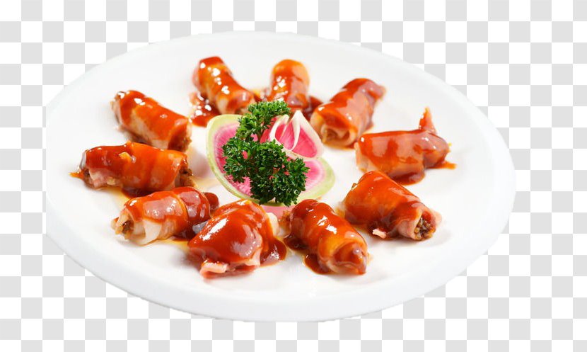 Bacon Roll Barbecue Meat U7cefu7c73u5377 - Cuisine - Rice Transparent PNG