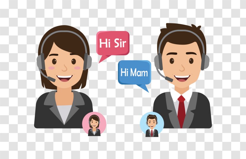 Call Centre Customer Service - Smile - Center Agent Cartoon Transparent PNG