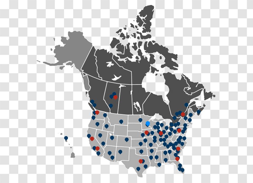 Canada United States Map Stock Photography Transparent PNG