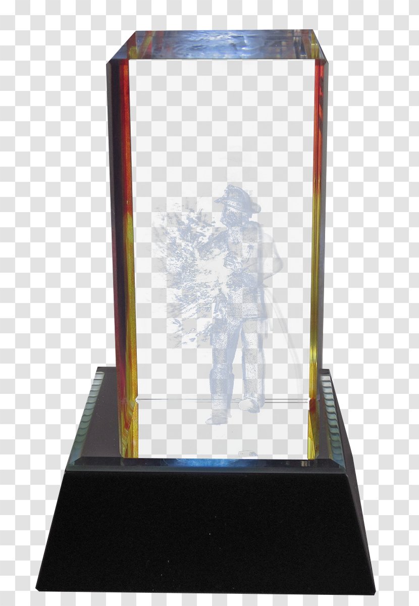 Crystal Glass Trophy Three-dimensional Space Award - Picture Frame - Creative Dimensional Code Transparent PNG