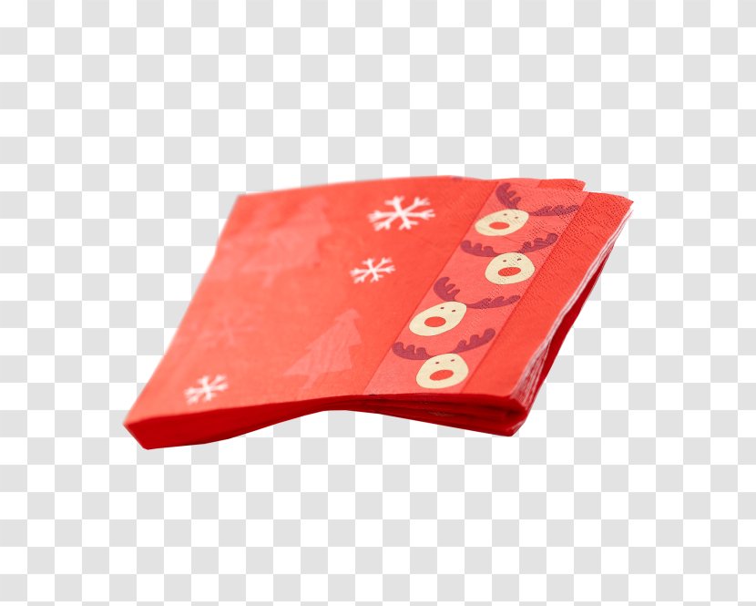 Cloth Napkins Paper Christmas Rentier - Capitalism - Napkin Transparent PNG