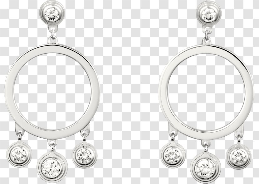 Earring Locket Jewellery Necklace - Designer - Cartier Platinum Earrings Asia Transparent PNG