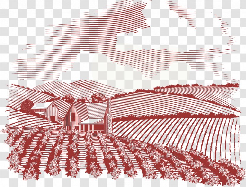 Farmhouse Drawing - Farm - Country Side Transparent PNG
