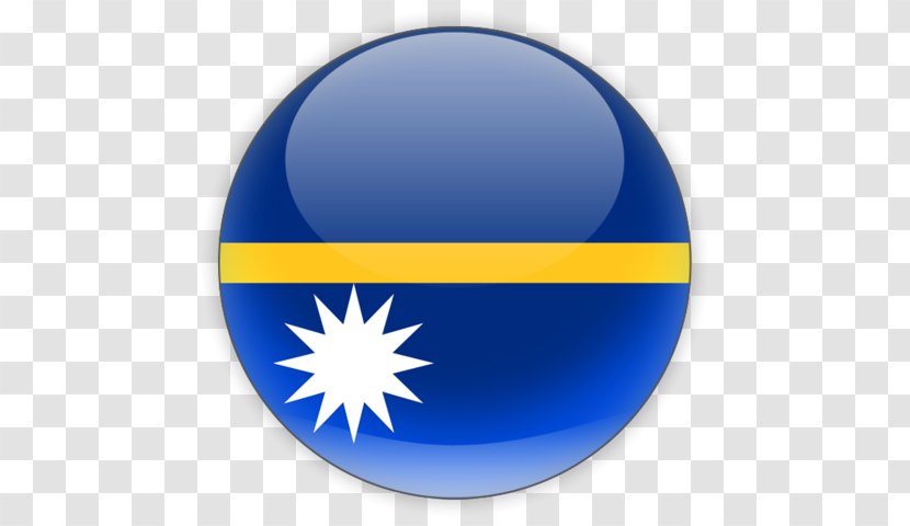 Flag Of Nauru National - Sphere Transparent PNG