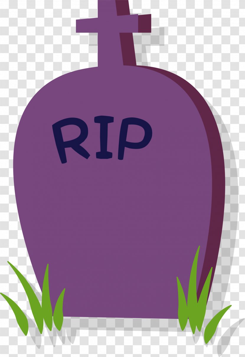 Halloween Purple Tomb - Grave Transparent PNG