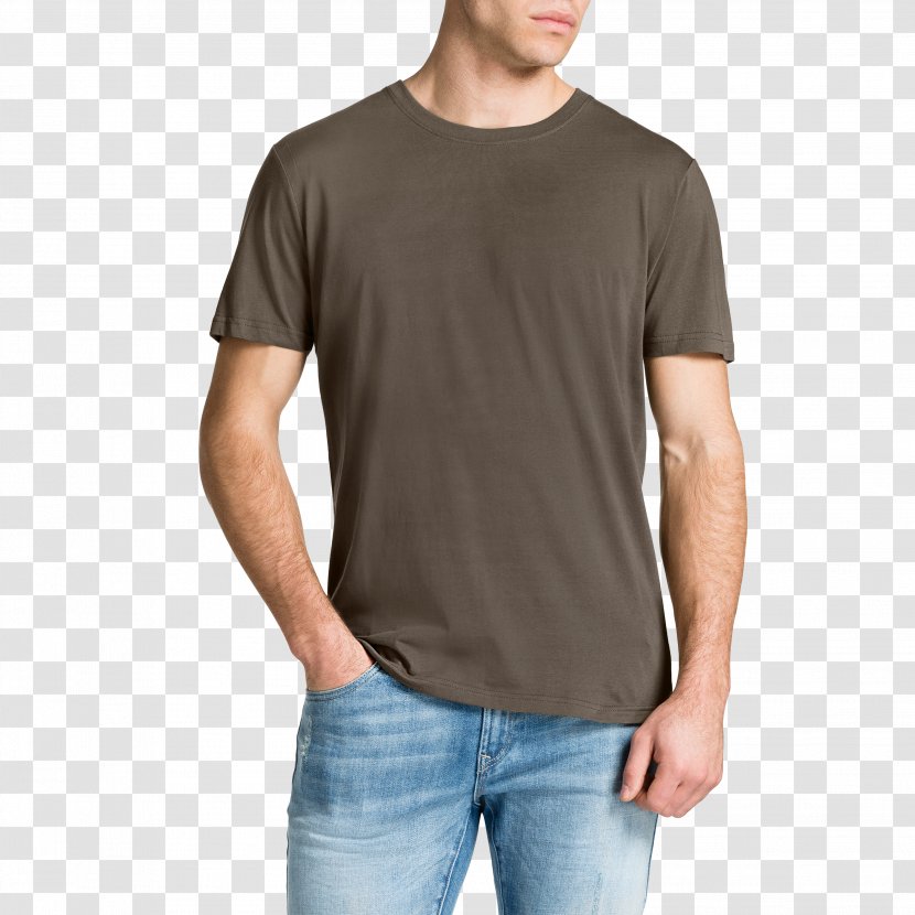 Printed T-shirt Sleeve Crew Neck Pocket - Tshirt Transparent PNG