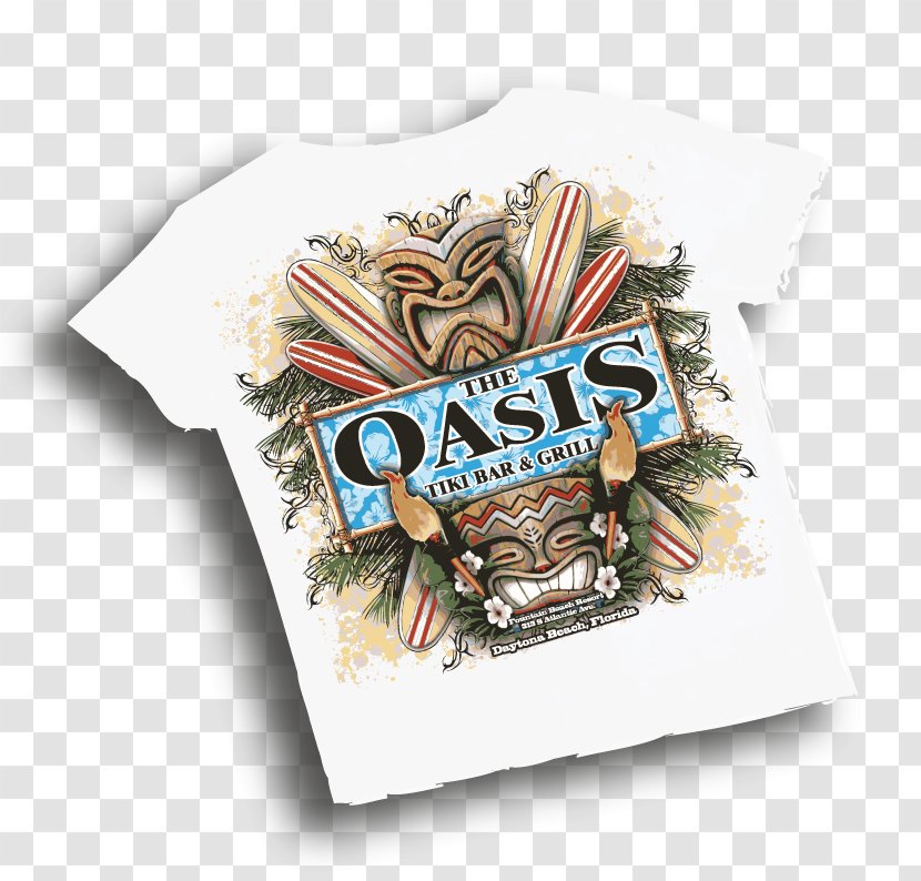 T-shirt Oasis Tiki Bar & Grill Transparent PNG