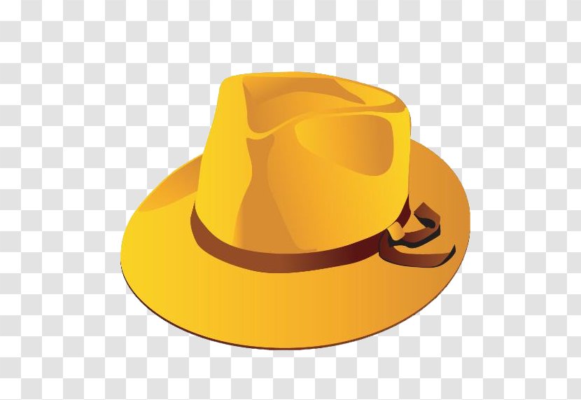 Hat Fedora Cowboy Yellow - Headgear Transparent PNG