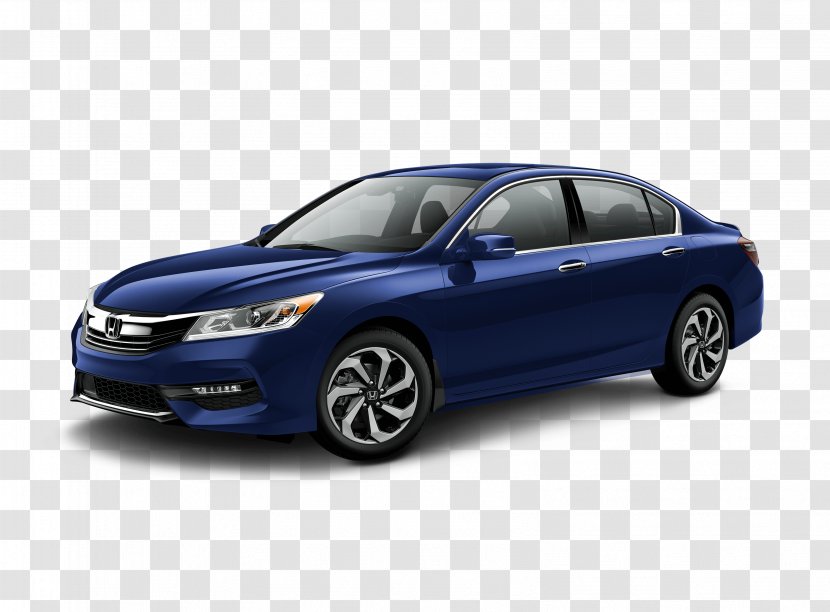 2017 Honda Accord EX-L V6 Sedan Car Continuously Variable Transmission - Electric Blue Transparent PNG