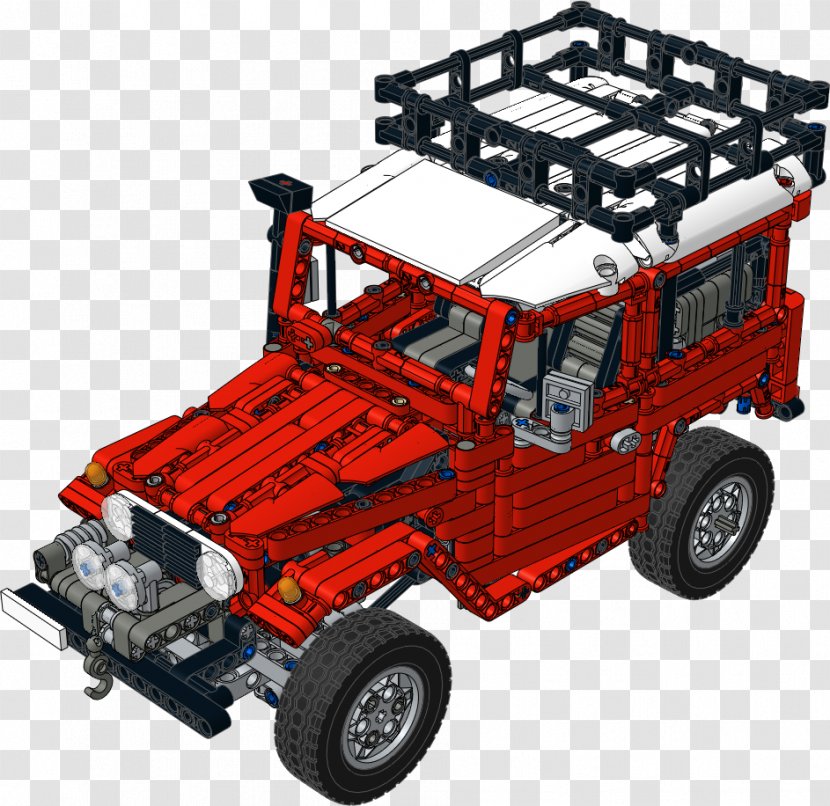 Toyota Land Cruiser Car Off-road Vehicle Lego Technic - Model Transparent PNG