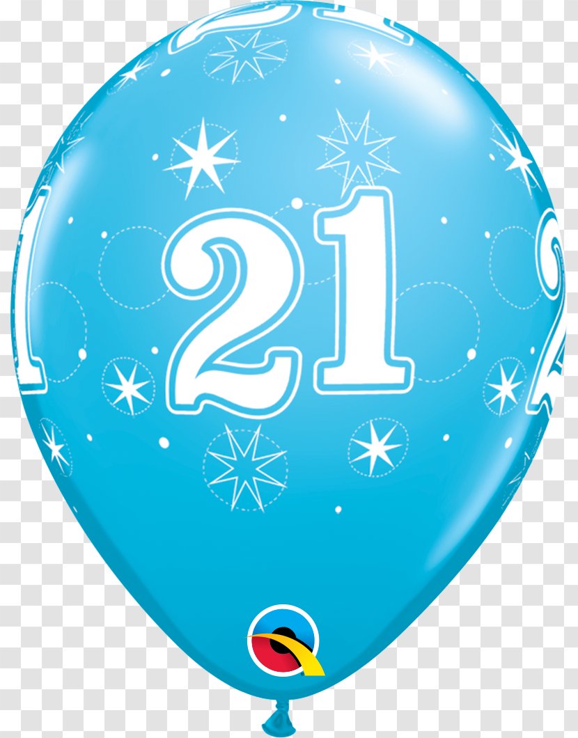 Balloon Birthday Blue Party Latex - Robin Egg Transparent PNG