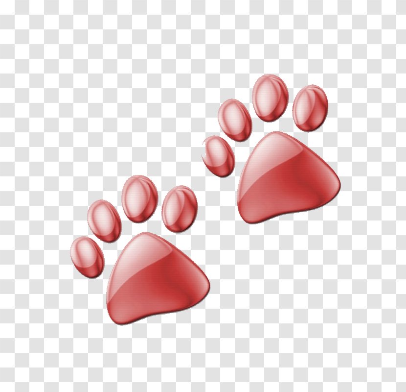 Footprint Euclidean Vector - Love - Red Footprints Transparent PNG