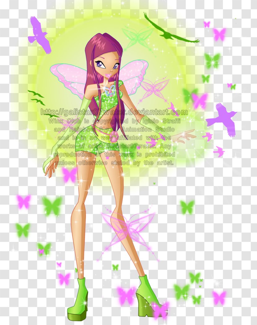 Flora Stella Roxy Mythix Fairy - Frame - Lucky Doll Transparent PNG