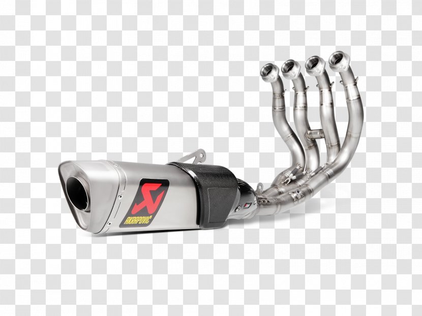 Yamaha YZF Exhaust System Motorcycle Akrapovic Titanium Link Pipe L-Y10SO11T - Muffler - Moto Transparent PNG