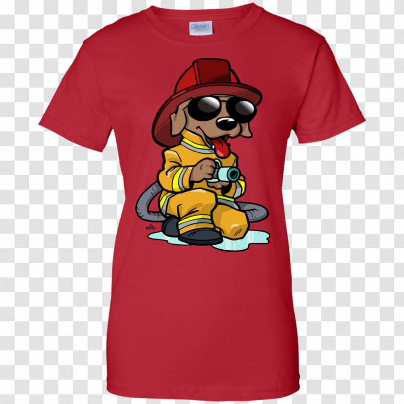 T-shirt Hoodie Gildan Activewear Sleeve Sweater - Tshirt - Firefighter Transparent PNG