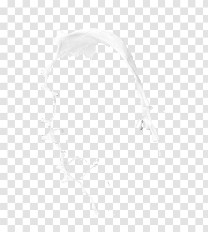 Point Angle Black And White - Symmetry - Milk Splash Template Transparent PNG