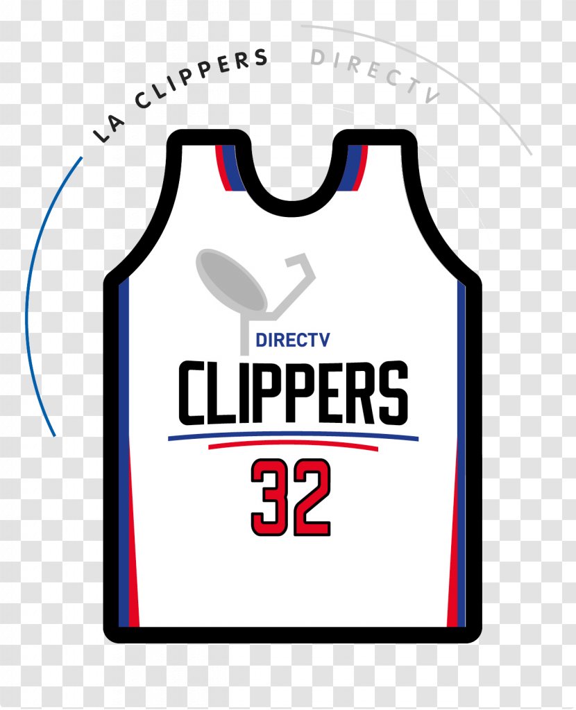2017–18 NBA Season T-shirt Los Angeles Clippers Jersey Basketball - Sleeve - Design Transparent PNG