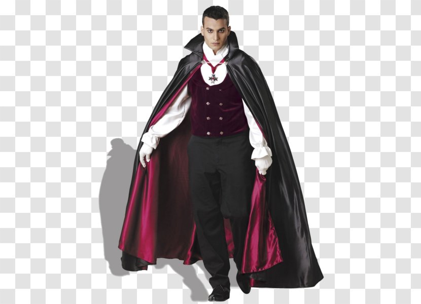 Count Dracula Vampire Costume Masquerade Ball Clothing - Cosplay Transparent PNG