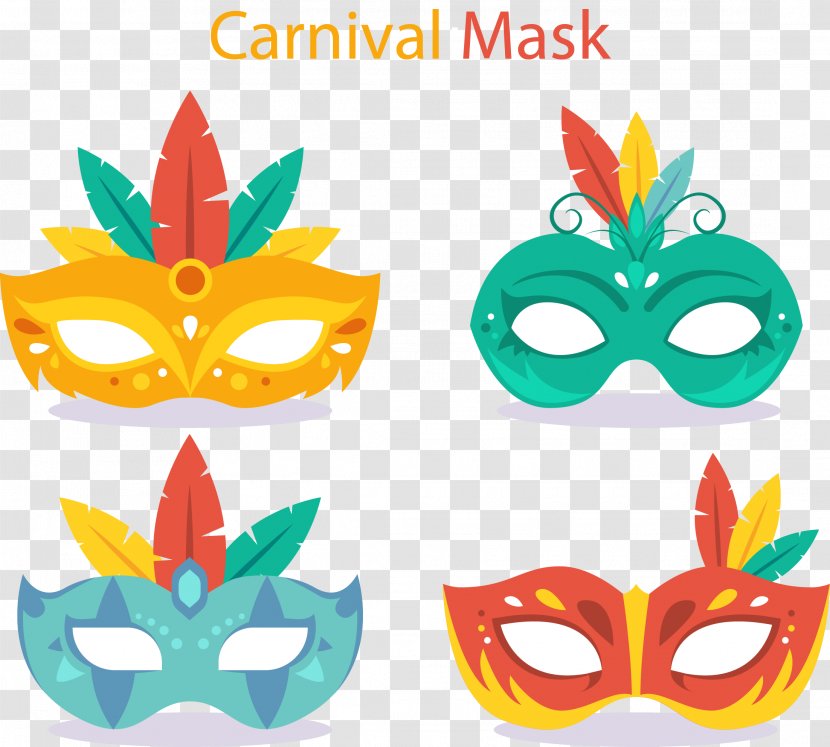Ati-Atihan Festival Mask - Headgear - Vector Hand-painted Masked Party Transparent PNG