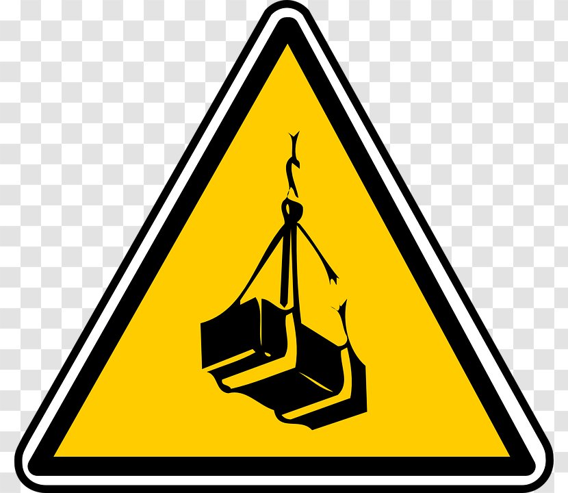 Hazard Symbol Warning Sign Clip Art - Triangle - Hoisting Transparent PNG