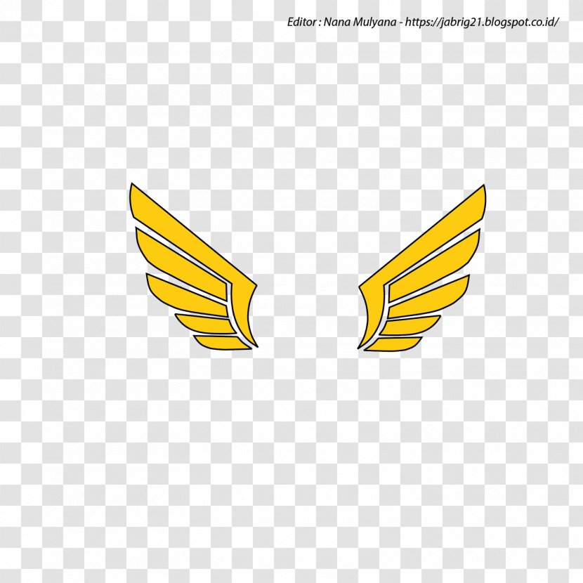 Logo Wing Yellow Brand Label - Port Transparent PNG