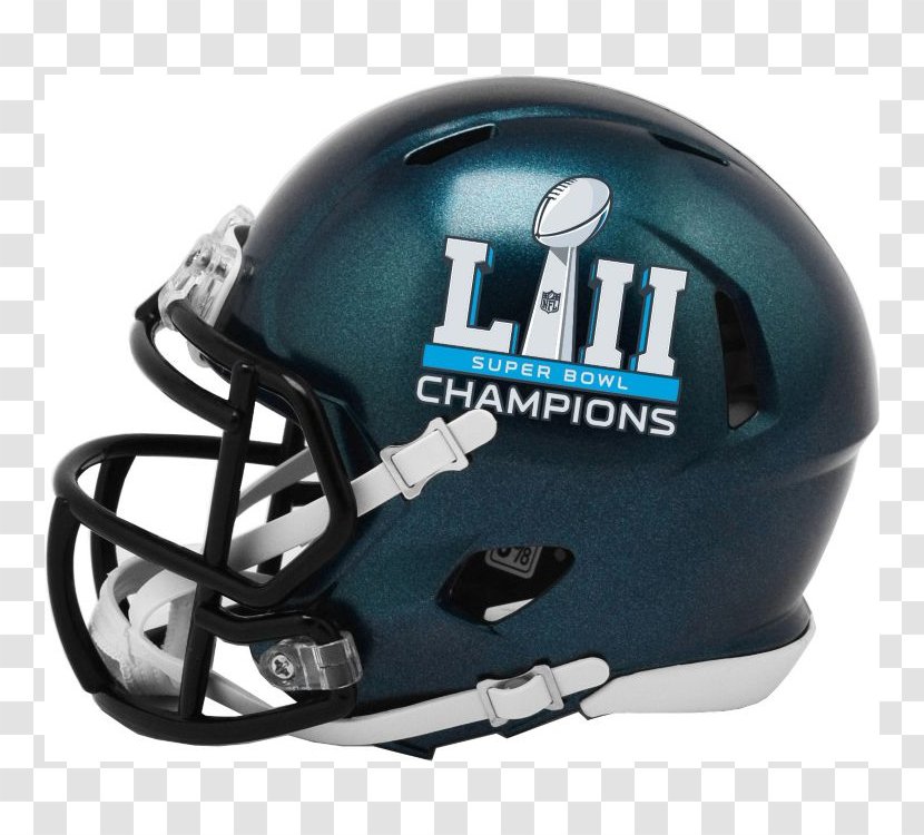 American Football Helmets Super Bowl LII Lacrosse Helmet Philadelphia Eagles NFL - Headgear Transparent PNG