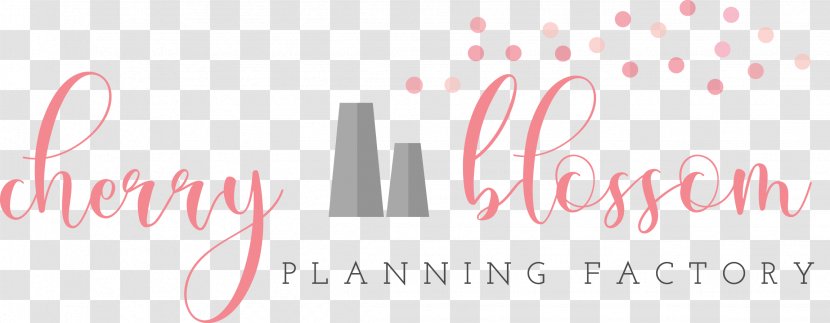 Logo Cherry Blossom Planning Factory Brand - Pink Transparent PNG