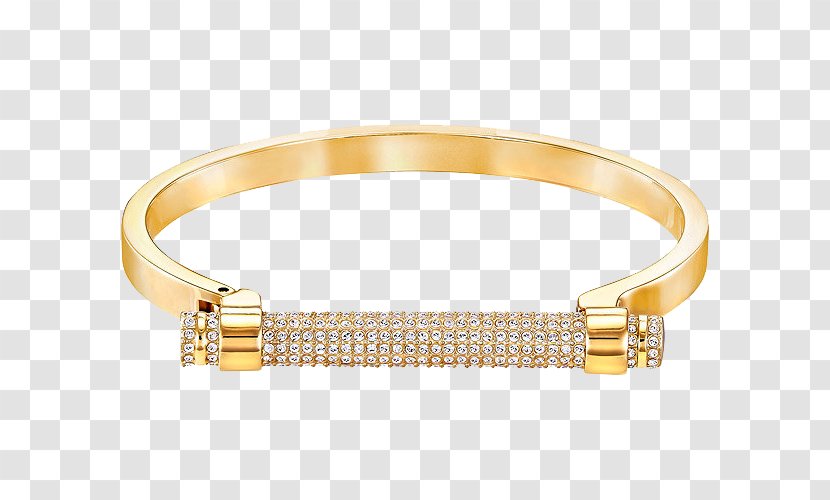 Earring Bangle Gold Plating Bracelet Swarovski AG - Pandora - Jewelry Necklace Transparent PNG