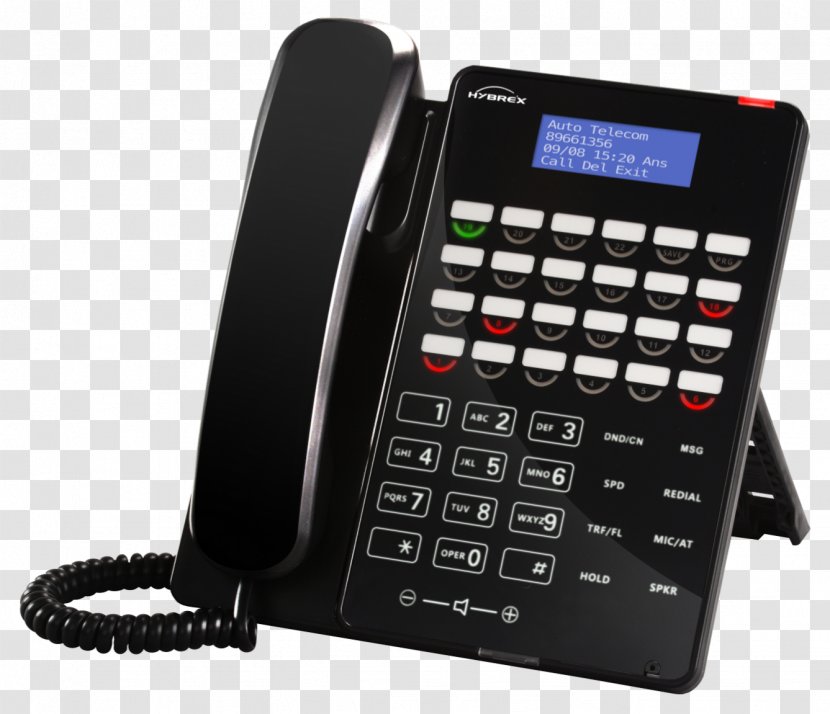 Business Telephone System Handset Voicemail Telecommunication - Caller Id Transparent PNG