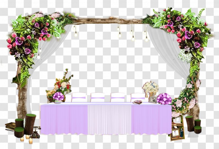 Floral Design Wedding Reception - Plant - Garden Decoration Transparent PNG
