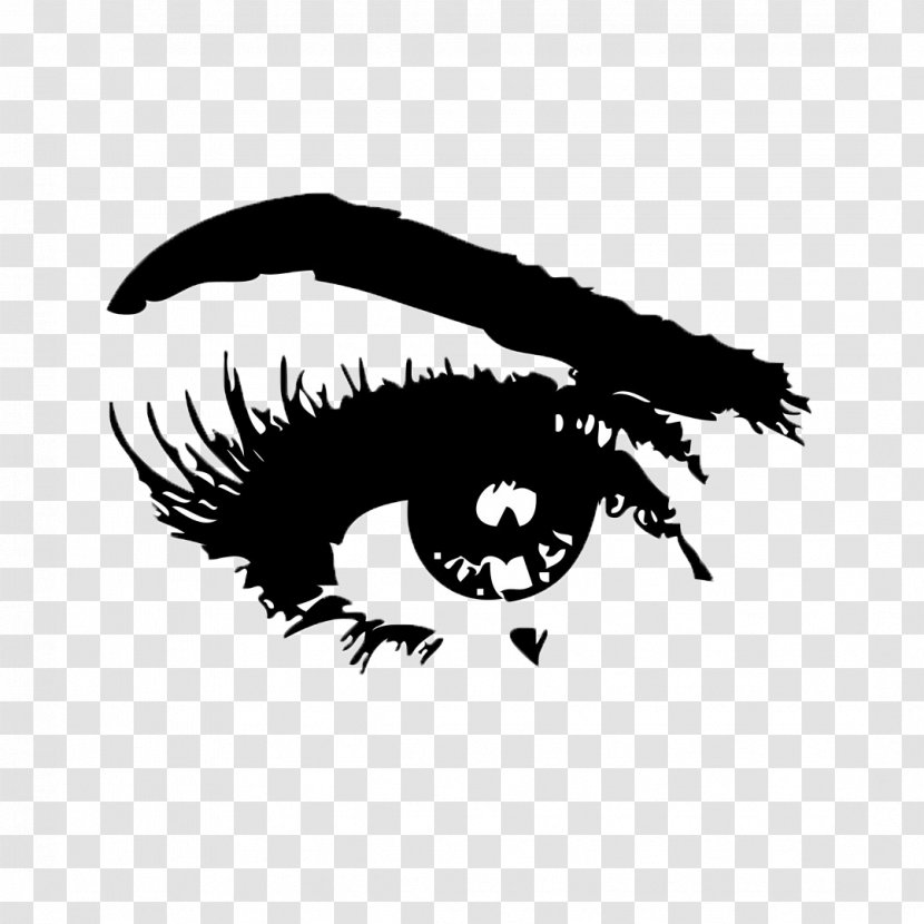 Eyebrow Eyelash Clip Art - Silhouette - Eye Transparent PNG