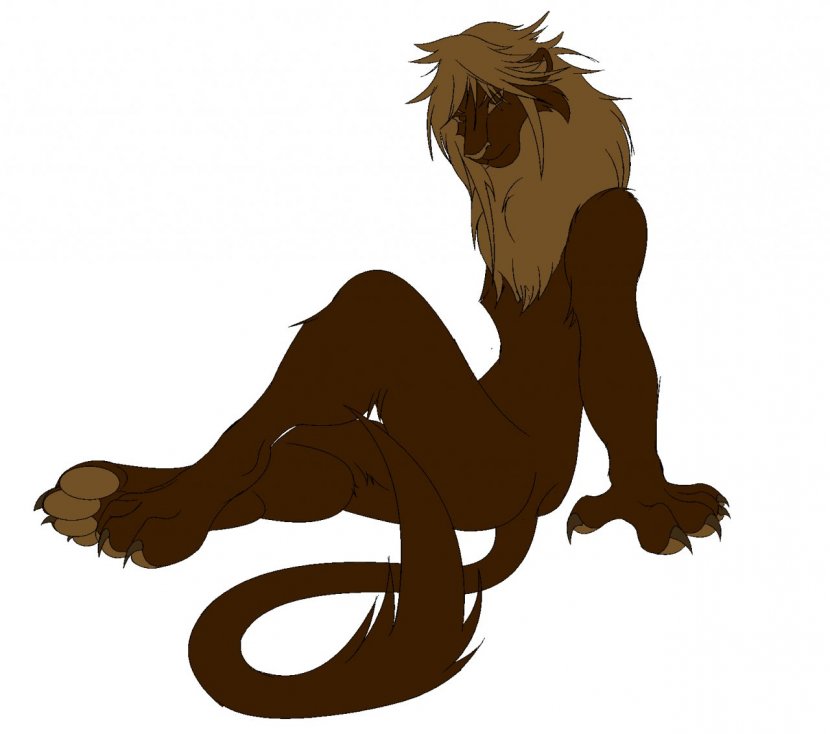 Lion Simba Cat Anthropomorphism Line Art - Scars Transparent PNG