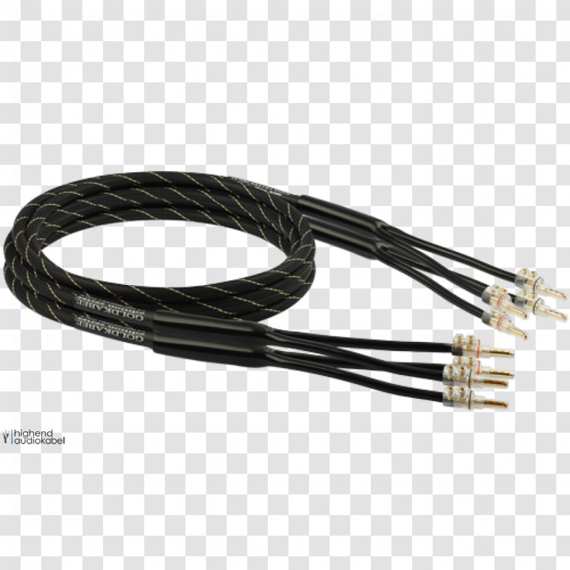 Coaxial Cable Electrical Speaker Wire Single-wire Transmission Line Loudspeaker - Highend Audio - Banana Connector Transparent PNG