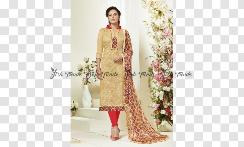 Dupatta Shalwar Kameez Clothing Chiffon Chanderi - Silk - Salwar Transparent PNG