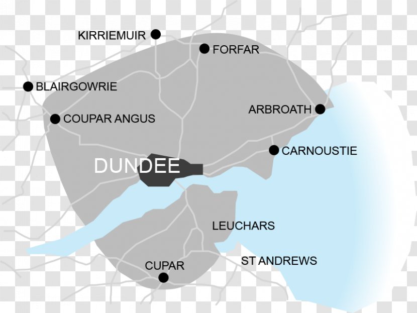 Dundee Cupar Leuchars Map Ballymena Transparent PNG