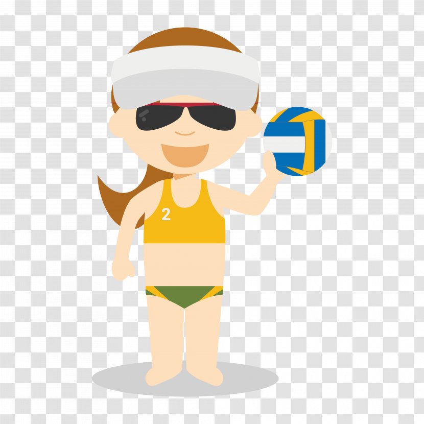 Beach Volleyball Sport - Smile - Volley Transparent PNG