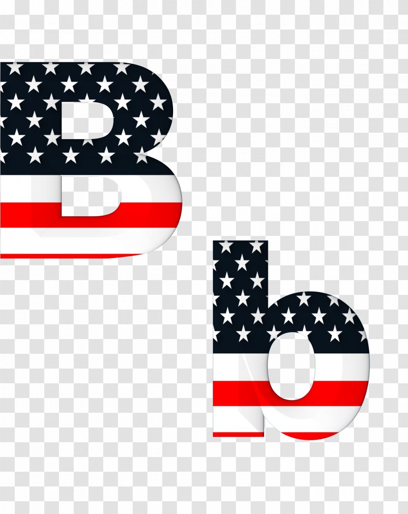 Flag Of The United States Alphabet Letter English - Symbol - Font Design Transparent PNG