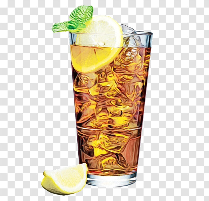 Rum And Coke Long Island Iced Tea Harvey Wallbanger Cocktail Garnish Mai Tai Transparent PNG
