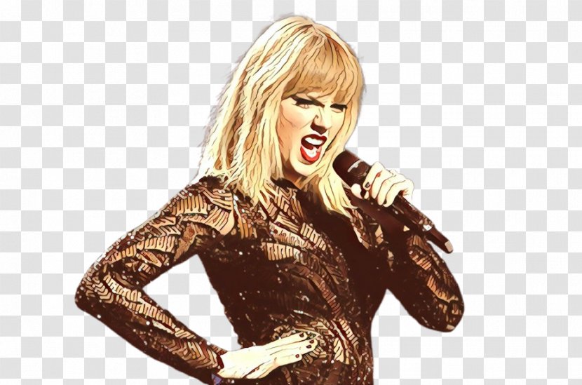Microphone Blond Brown Hair Vocal Coach - Smile - Finger Transparent PNG