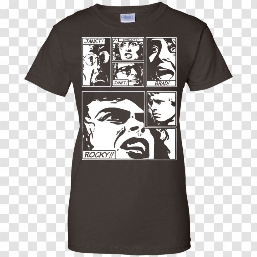 T-shirt Dr. Everett V. Scott Hoodie Frank N. Furter - Black - Rocky Horror Transparent PNG