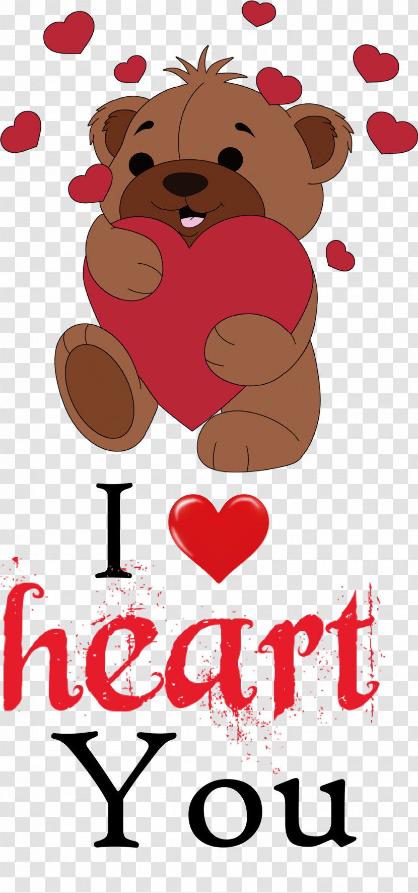 I Heart You Valentines Day Love Transparent PNG