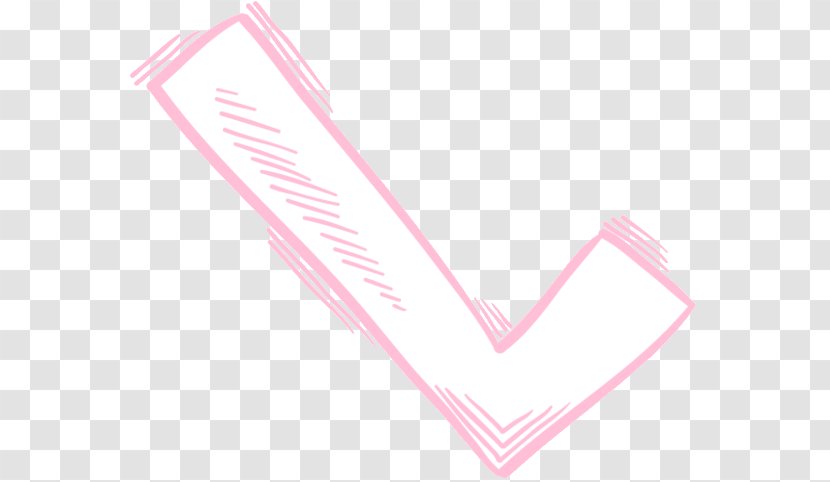 Line Angle Pink M Pattern Font - Heart Transparent PNG