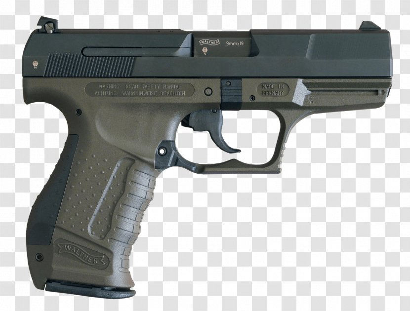 Walther P99 Pistol Firearm Carl GmbH 9×19mm Parabellum - Semi Automatic - Handgun Image Transparent PNG