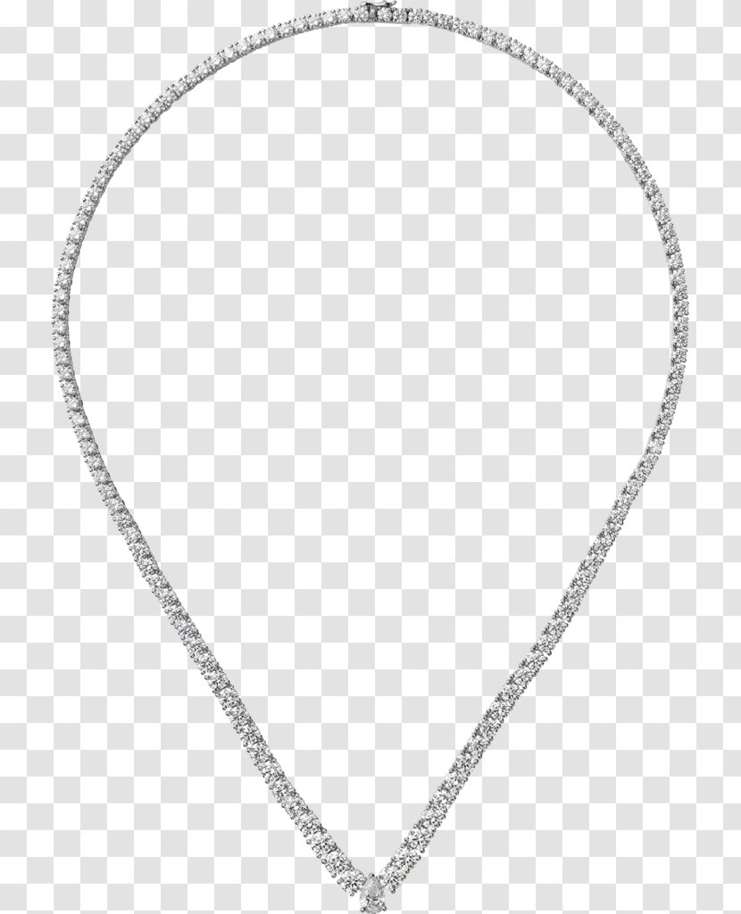 Necklace Silver Chain Body Jewellery - Jewelry Transparent PNG