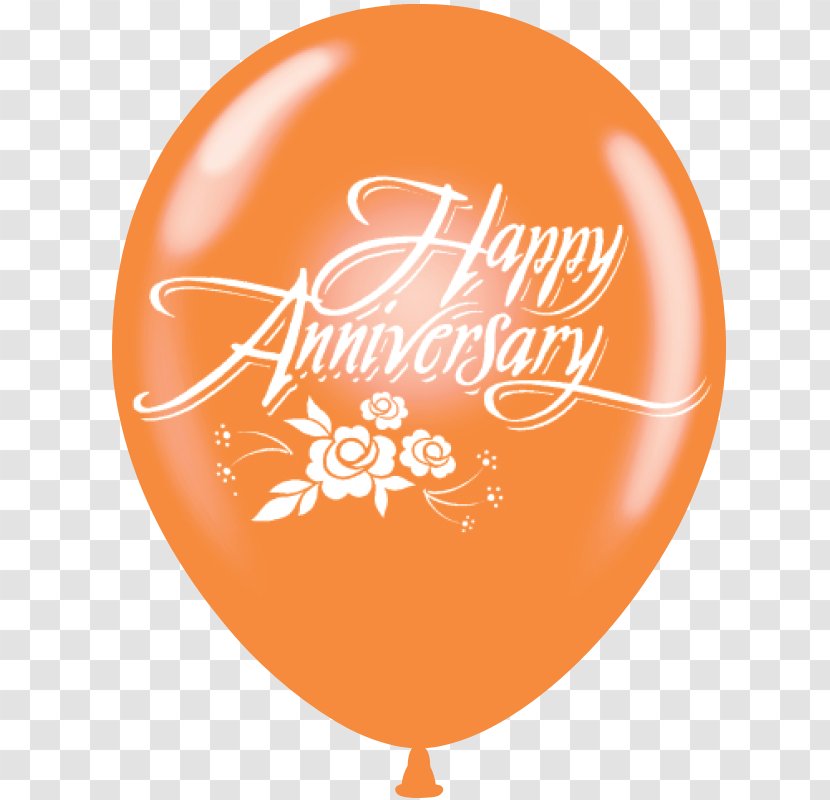 Balloon Party Font - Happy Anniversary Romantic Transparent PNG