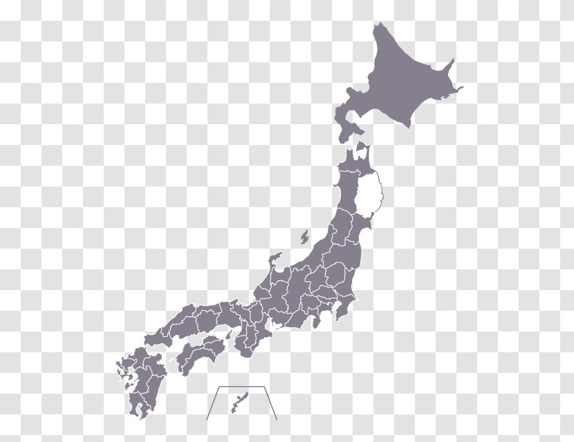 Prefectures Of Japan Vector Map Stock Photography Transparent PNG