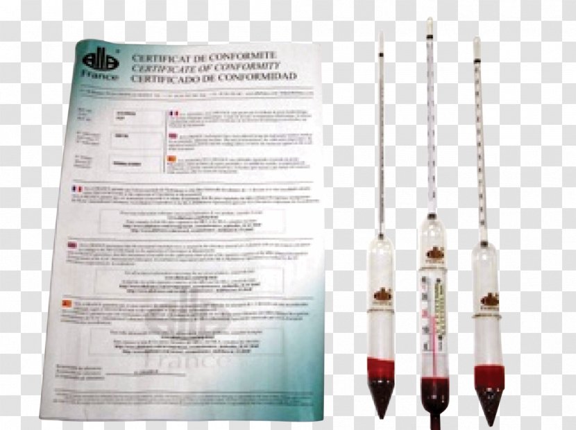 France Hydrometer Baumé Scale Injection - Type Approval Transparent PNG