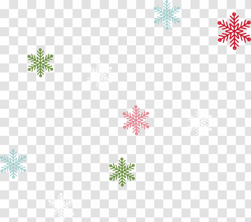 Euclidean Vector Illustration - Triangle - Snowflakes Transparent PNG